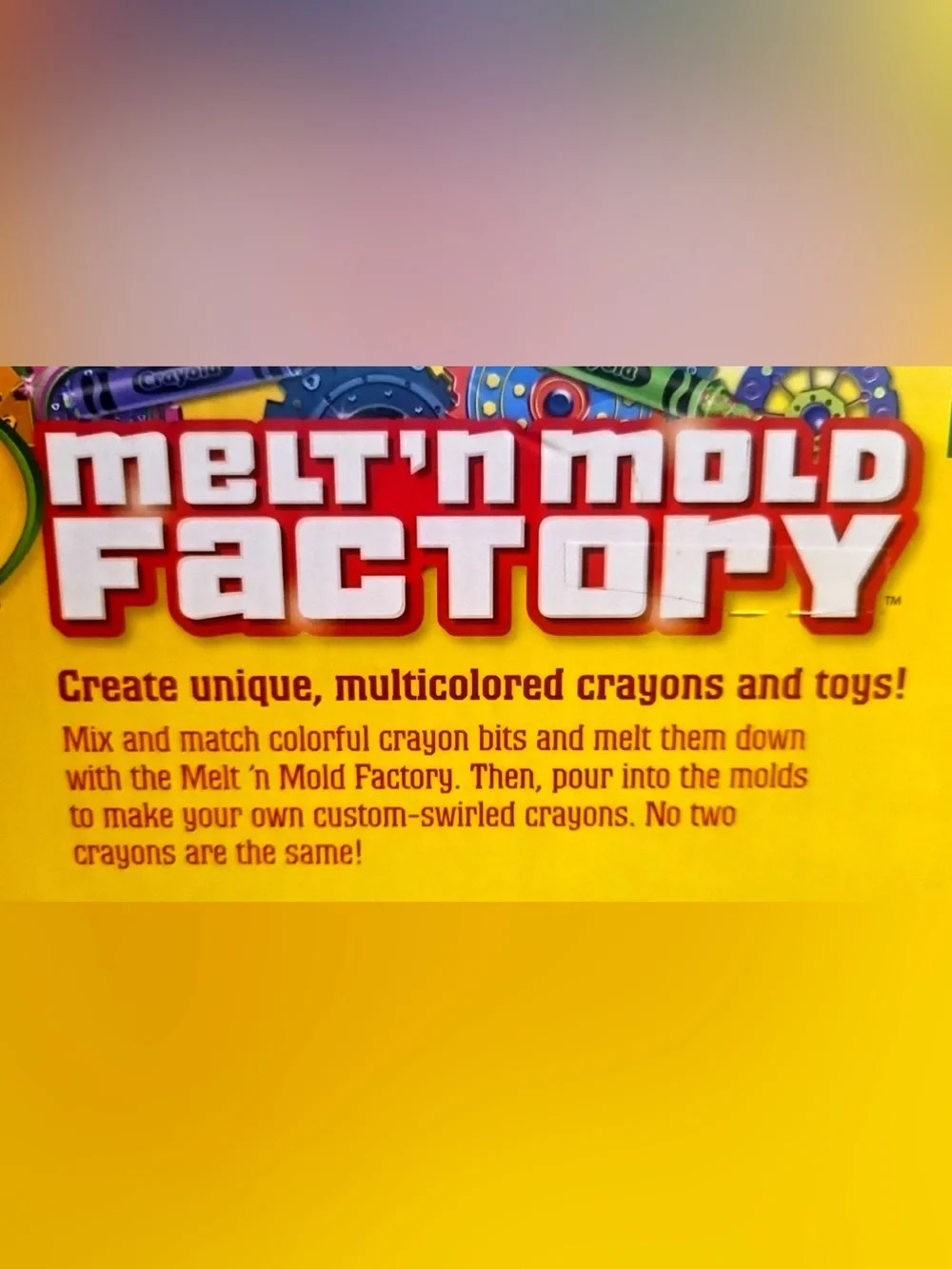 Crayola Melt 'n Mold Factory Kit - Yellow, Red, Blue, Green, Purple